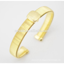 Los brazaletes del oro del acero inoxidable fijaron los brazaletes plateados del oro 18k
